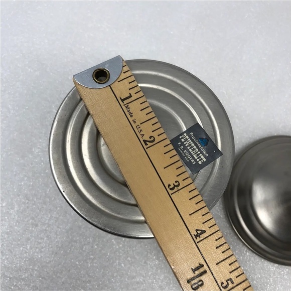 FB Rogers Pair of Pewter Candlestick Holders - Picture 8 of 11